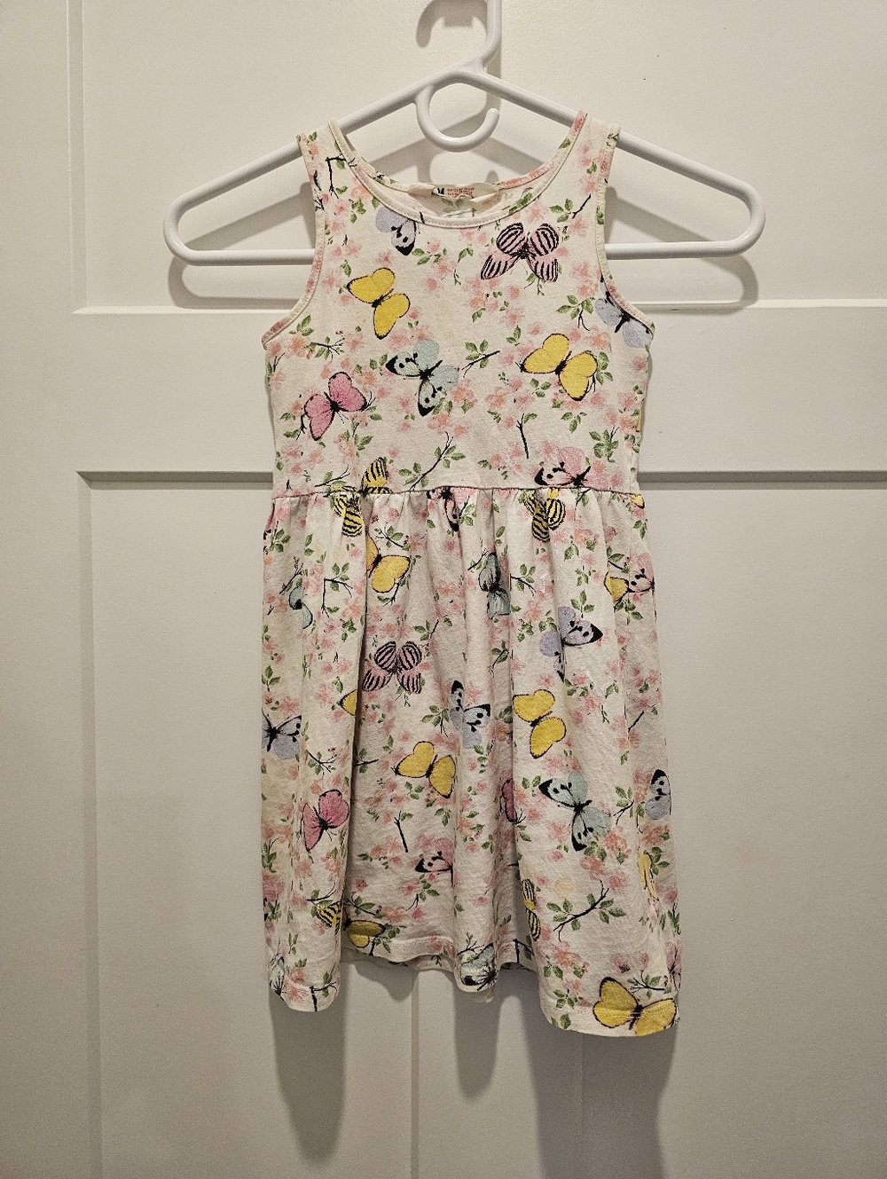 H&M Girls Sun Dress Size 6 Butterflys And Flowers